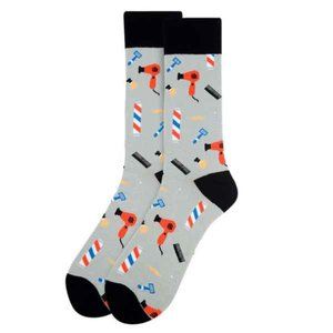 Men's Barbershop / Stylist / Hairdresser Crew Socks - NWT